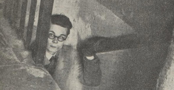 Man climbing staircase